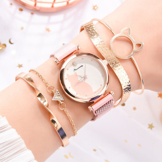 Customizable Quartz Women's Fashion Leisure Alloy Textile Watch – Personalizable Gift