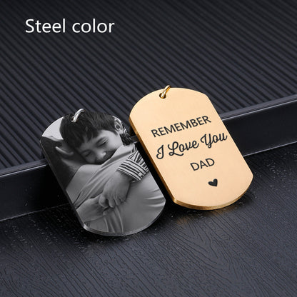 Customizable Personality Trend Stainless Steel Keychain – Personalizable Gift