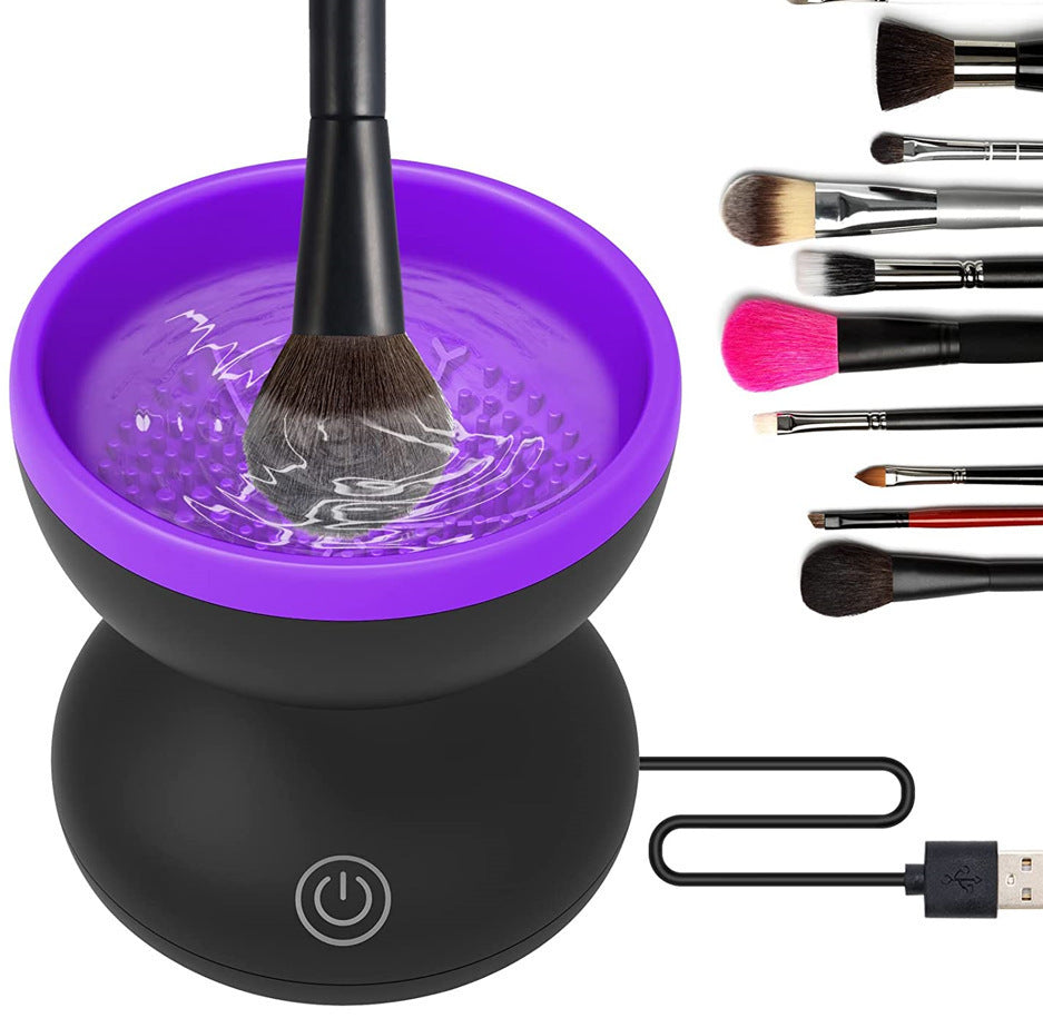 Electric Makeup Brush Cleaner – Portable Automatic USB Tool for All Brush Sizes CJ
