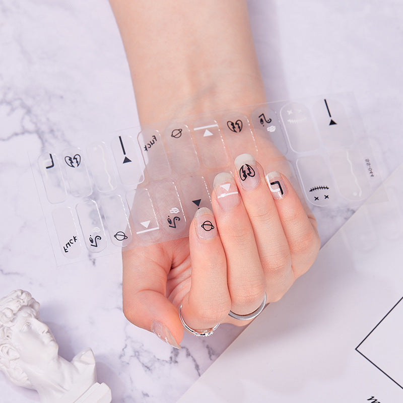 Rainbow Full-Coverage Cute Nail Stickers